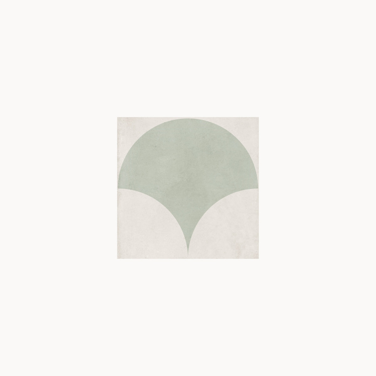 Tiffany Sage Fan Tile Matt – Tilewave