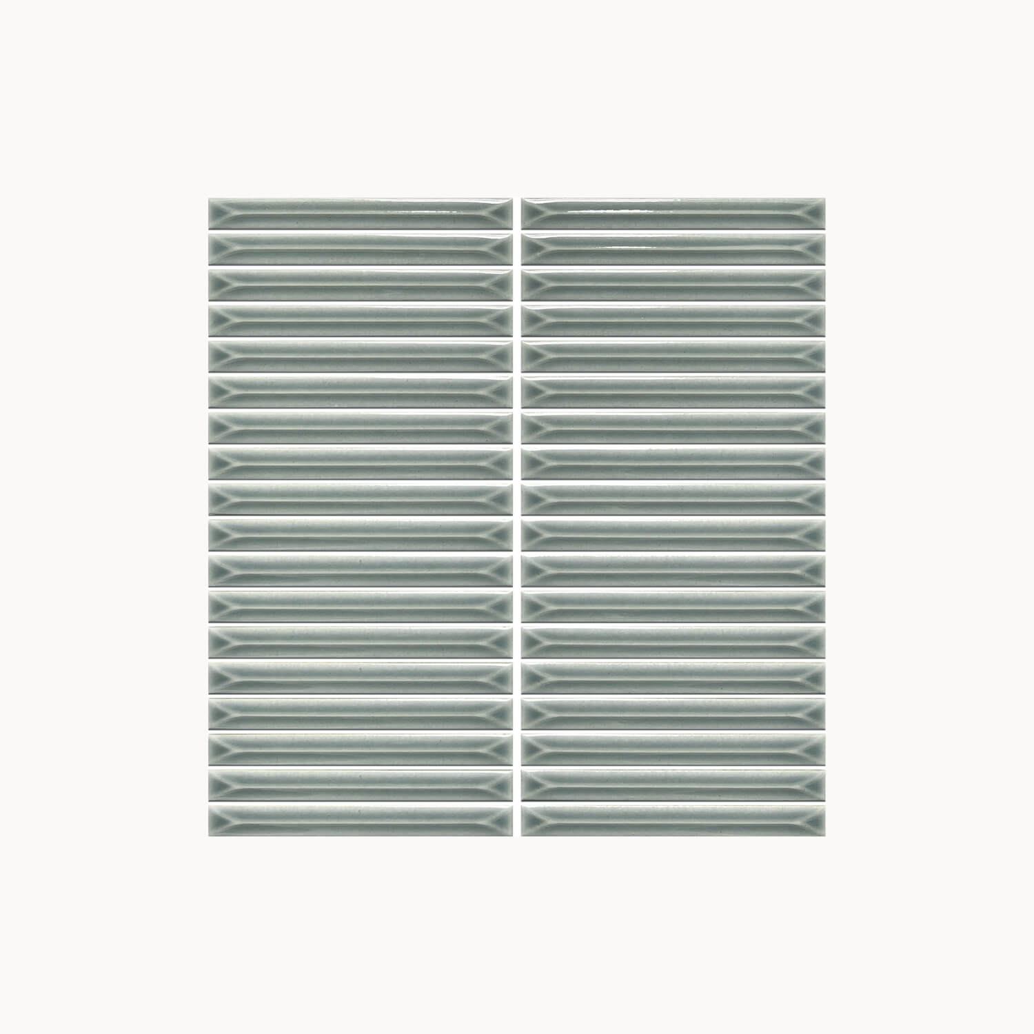 Ukibori Glazed Mosaic Tile 15x145mm Sage - Tilewave | Tile Supplier Sydney