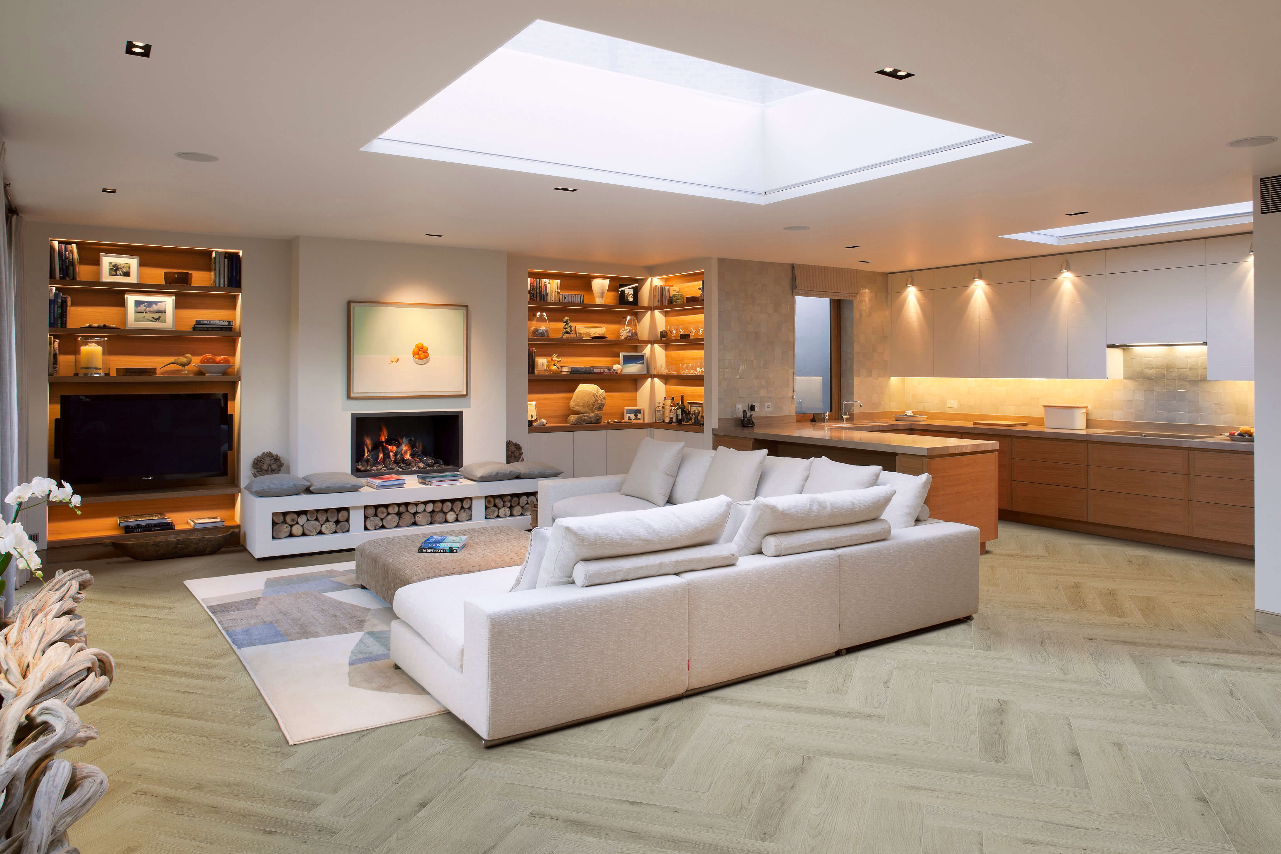 Belle Vie Herringbone Hybrid Planks | Winchester Oak - Topdeck | Tile Supplier Sydney