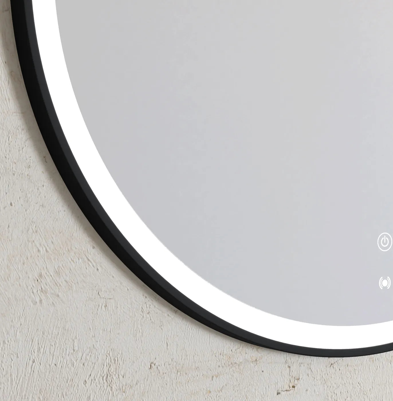 Bondi LED Mirror | Black Metal Frame - Otti | Tile Supplier Sydney