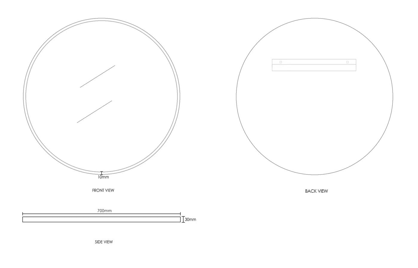 London Framed Mirror | Gold - Otti | Tile Supplier Sydney